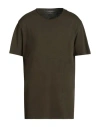 Jack & Jones Man T-shirt Dark Green Size Xl Cotton, Organic Cotton