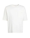 Jack & Jones Man T-shirt Ivory Size Xl Cotton In White