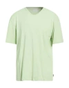 Jack & Jones Man T-shirt Light Green Size Xl Cotton, Linen