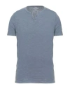 Jack & Jones Man T-shirt Slate Blue Size L Cotton
