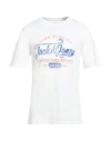 Jack & Jones Man T-shirt White Size Xxl Cotton