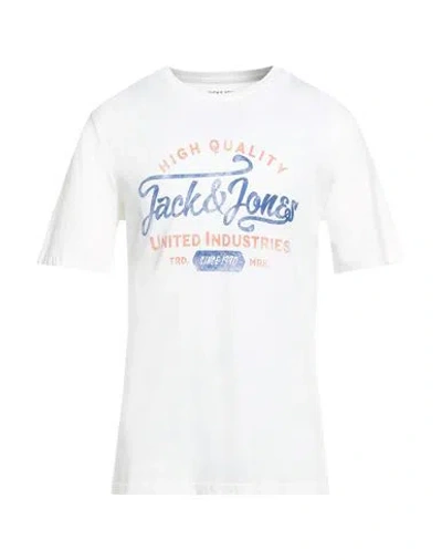 Jack & Jones Man T-shirt White Size Xxl Cotton