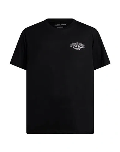 Jack & Jones Man T-shirt Black Size Xxl Cotton