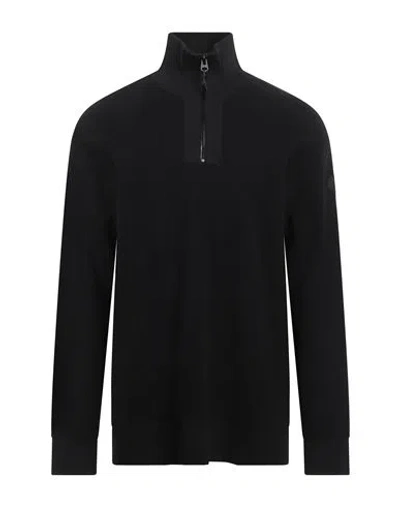 Jack & Jones Man Turtleneck Black Size Xs Nylon, Cotton, Polyester