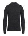 Jack & Jones Man Turtleneck Charcoal Size M Acrylic, Cotton In Grey