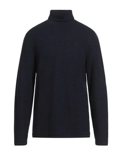 Jack & Jones Man Turtleneck Midnight Blue Size Xl Cotton