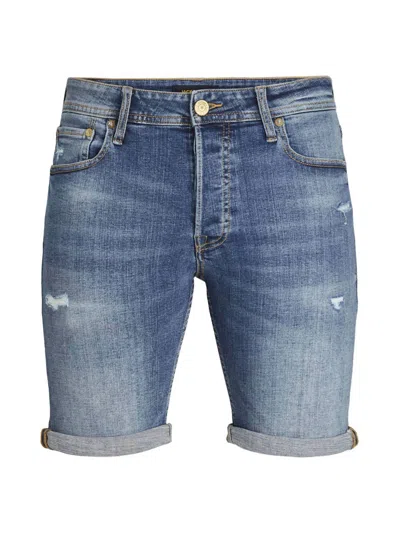 Jack & Jones Men's Slim Fit Shorts In Denim In Multi