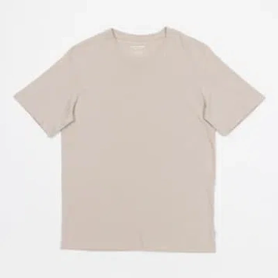 Jack & Jones Organic Cotton Basic Slim T-shirt In Beige In Neturals