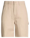 Jack & Jones Pants Studio Man Shorts & Bermuda Shorts Beige Size Xl Cotton, Linen In Brown
