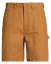 Jack & Jones Pants Studio Man Shorts & Bermuda Shorts Camel Size Xl Cotton, Linen In Brown