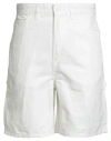 Jack & Jones Pants Studio Man Shorts & Bermuda Shorts White Size L Cotton, Linen In White
