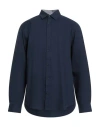 Jack & Jones Premium Man Shirt Navy Size S Cotton In Blue