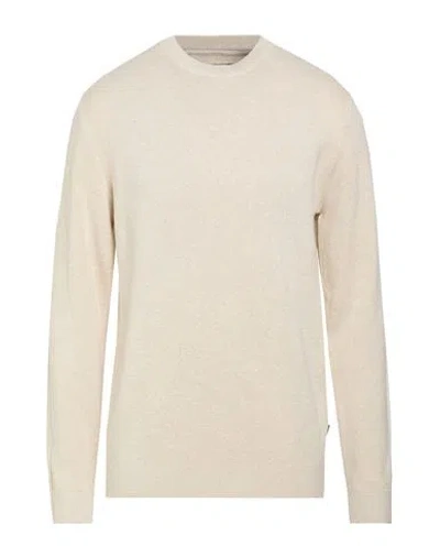 Jack & Jones Premium Man Sweater Beige Size Xxl Organic Cotton, Cotton In White