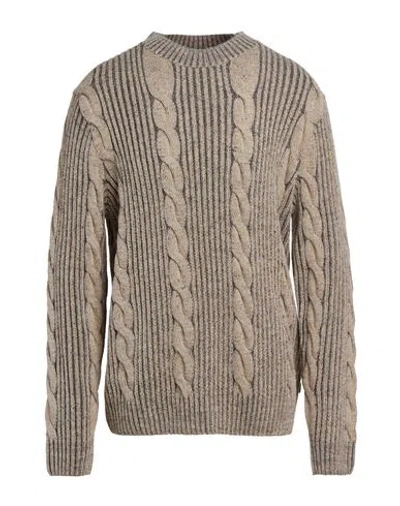 Jack & Jones Premium Man Sweater Grey Size Xl Acrylic, Nylon In Brown