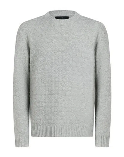 Jack & Jones Premium Man Sweater Light Grey Size L Acrylic, Recycled Polyester, Wool, Elastane In Gray