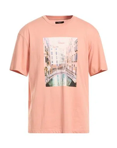 Jack & Jones Premium Man T-shirt Salmon Pink Size Xl Cotton