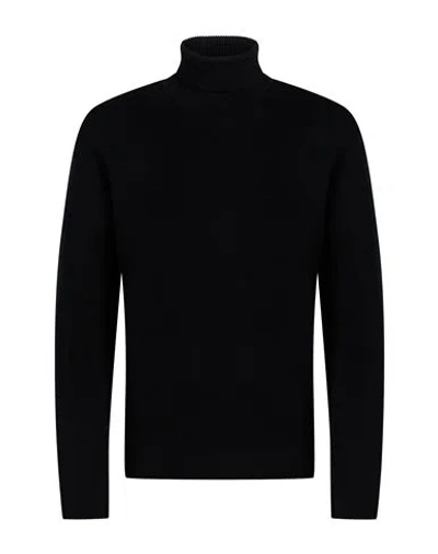 Jack & Jones Premium Man Turtleneck Black Size Xxl Organic Cotton, Cotton