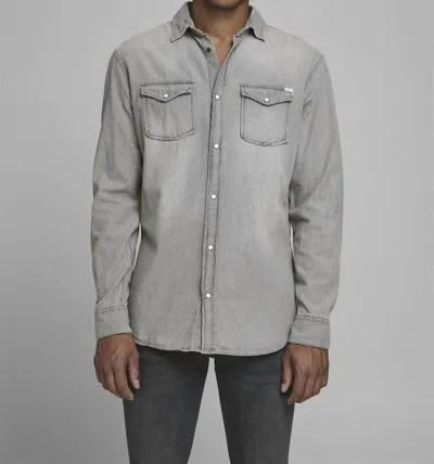 Jack & Jones Sheridan Shirt In Grey