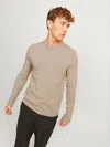 Jack & Jones Shirts Man Jack And Jones 12216799 Clambswool Oatmel In Neutral