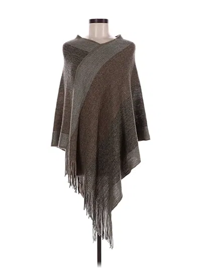 Pre-owned Jack & Missy Poncho In Brown