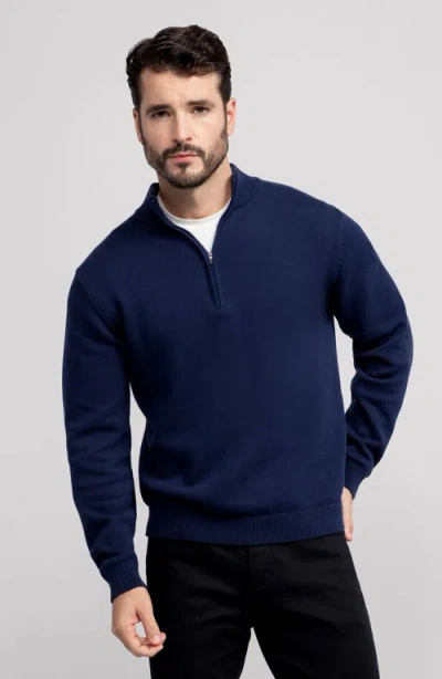 Jack Archer Jetsetter Quarter-zip Sweater In Blue