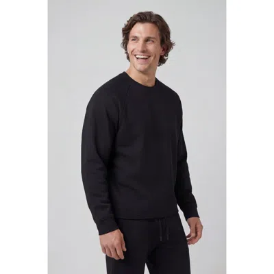 Jack Archer Sandwash Crewneck Sweater In Black