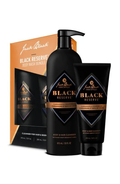 Jack Black Black Reserve™ Body & Hair Cleanser Duo $76 Value In Transparent