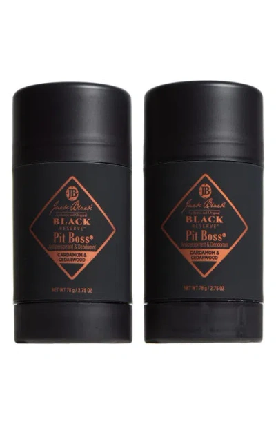 Jack Black Black Reserve Pit Boss® Antiperspirant & Deodorant Duo Set (limited Edition) $44 Value In No Color