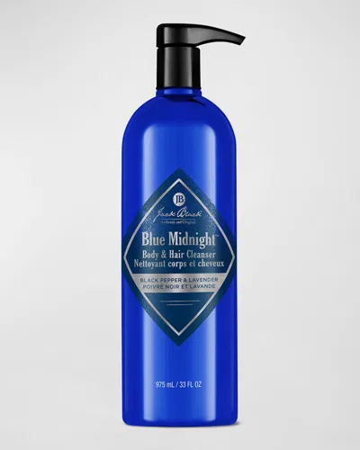 Jack Black Blue Midnight Body And Hair Cleanser, 33 oz In White