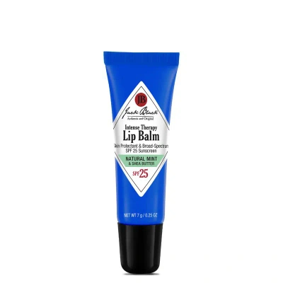 Jack Black Intense Therapy Lip Balm Natural Mint & Shea Buttr In White