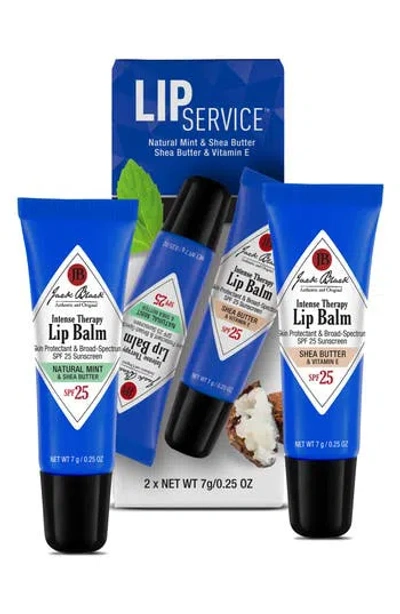 Jack Black Lip Service Intense Therapy Lip Balm Spf 25 Set $20 Value In No Color