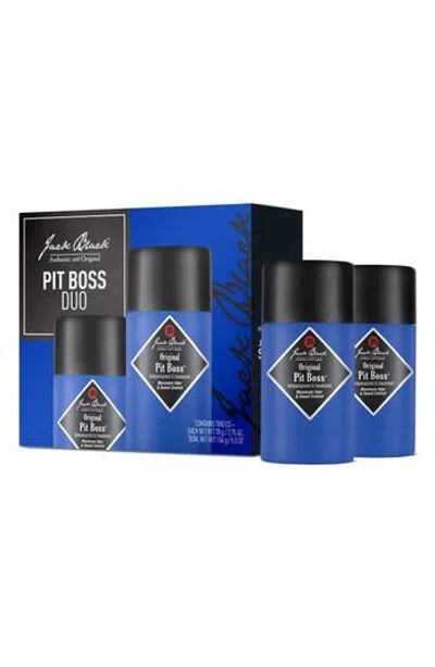 Jack Black Pit Boss Antiperspirant & Deodorant Duo $44 Value In Transparent