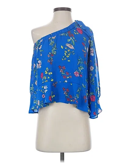 Pre-owned Jack By Bb Dakota 3/4 Sleeve Blouse In Blue
