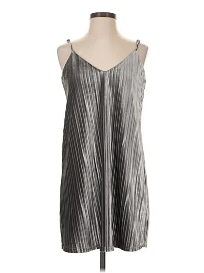 Pre-owned Jack By Bb Dakota Casual Dress In Silver