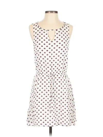 Pre-owned Jack By Bb Dakota Casual Dress In White