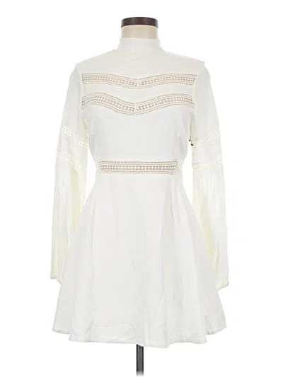Pre-owned Jack By Bb Dakota Casual Dress In White