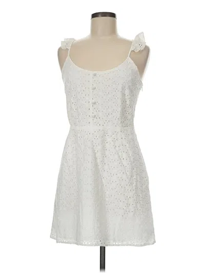 Pre-owned Jack By Bb Dakota Casual Dress In White