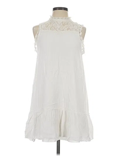 Pre-owned Jack By Bb Dakota Casual Dress In White