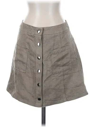 Pre-owned Jack By Bb Dakota Casual Skirt In Gray