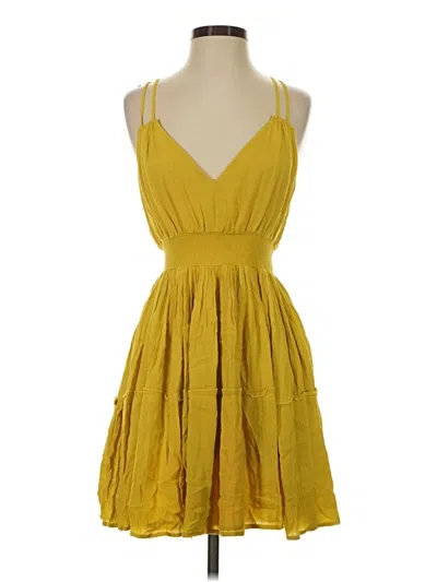 Pre-owned Jack By Bb Dakota Cocktail Dress In Yellow