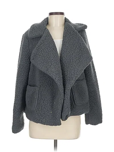 Pre-owned Jack By Bb Dakota Faux Fur Jacket In Gray