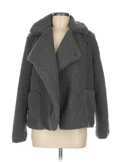Pre-owned Jack By Bb Dakota Faux Fur Jacket In Gray