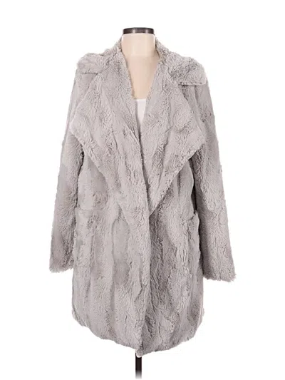 Pre-owned Jack By Bb Dakota Faux Fur Jacket In Gray