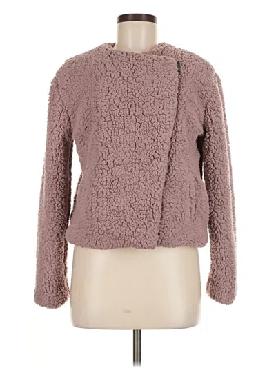 Pre-owned Jack By Bb Dakota Faux Fur Jacket In Pink