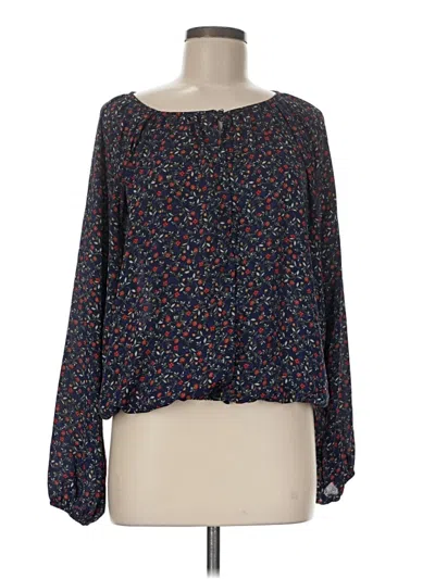 Pre-owned Jack By Bb Dakota Long Sleeve Blouse In Black