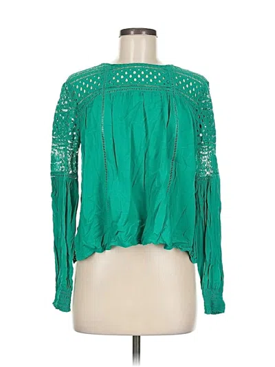 Pre-owned Jack By Bb Dakota Long Sleeve Blouse In Green