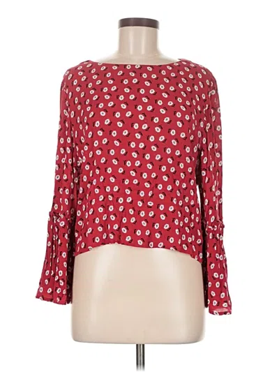 Pre-owned Jack By Bb Dakota Long Sleeve Blouse In Red