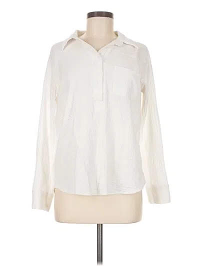 Pre-owned Jack By Bb Dakota Long Sleeve Blouse In White