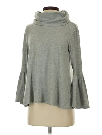 Pre-owned Jack By Bb Dakota Long Sleeve Top Gray Turtleneck Tops