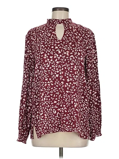 Pre-owned Jack By Bb Dakota Long Sleeve Turtleneck In Burgundy